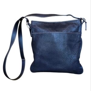 Coach Black Pebbled Leather Vintage Crossbody Messenger Handbag